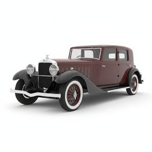 1926 Daimler Double-Six Luxury Vintage Car – Exquisite V12 Automobile 3D Print Model