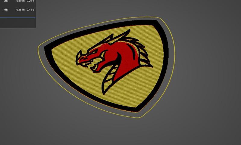Airsoft Morale Patch Dragon Emblem