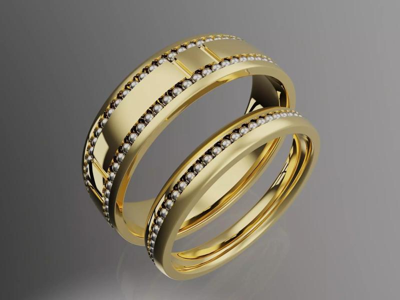 Modern Classic Wedding Bands 4-14US Sizes