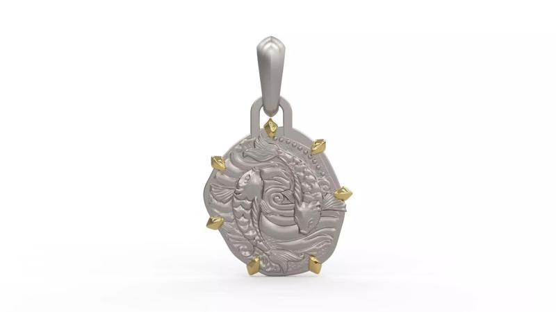 Pisces Zodiac Pendant