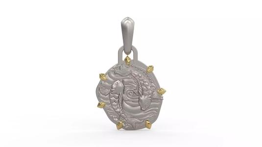 Pisces Zodiac Pendant