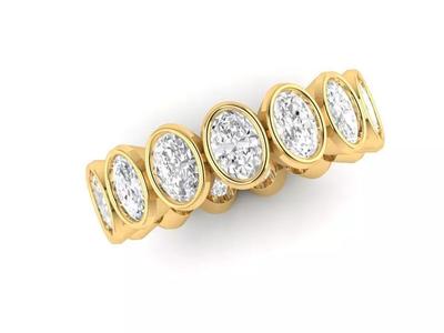 Oval bezel enternity