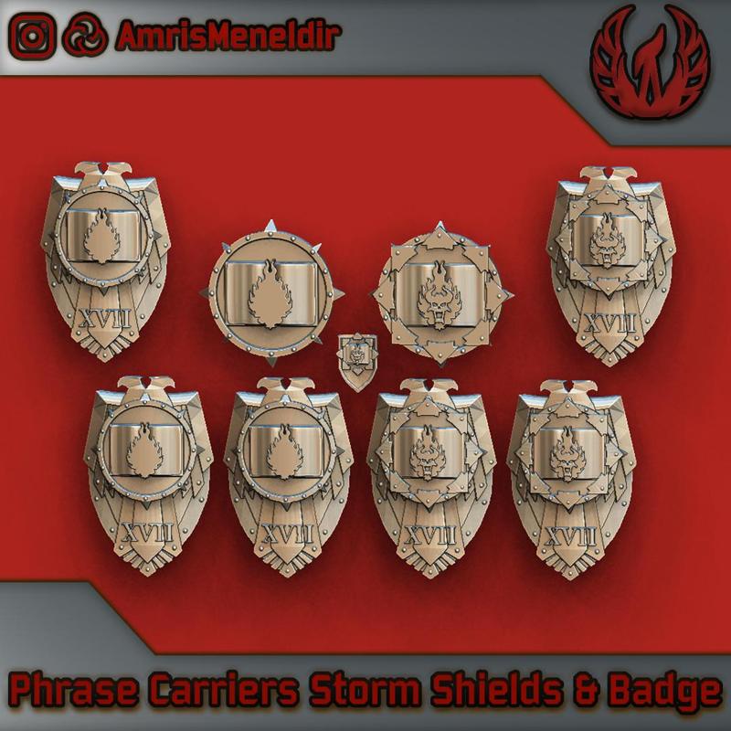 Phrase Carriers Legion Heraldry and Storm Shields