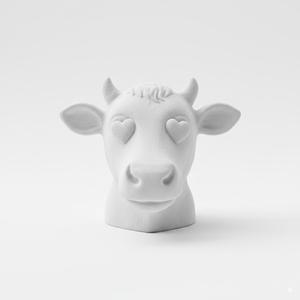 Adorable Heart-Eye Cow Silicone Mold Master - Cute DIY Crafting 3D Print