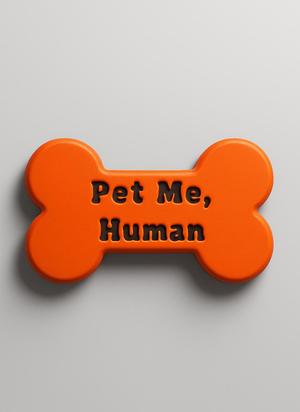 Pet Me Human Dog Bone Plate