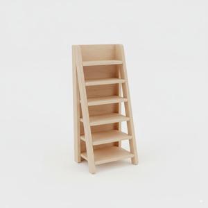 1:6 Scale Miniature Shelf Ladder - Fashion Doll Furniture for Dollhouse & Diorama Display - Collectible Doll Accessory 3D Print STL