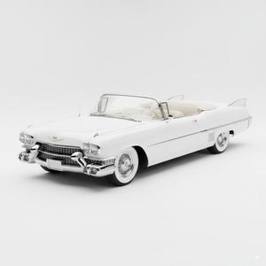 Luxury 1957 Cadillac Eldorado Biarritz Convertible - Detailed Vintage Automobile 3D Model