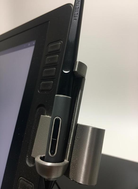 Pen holder for graphic tablet (screen clip) Wacom, Huion, XP-Pen, etc.