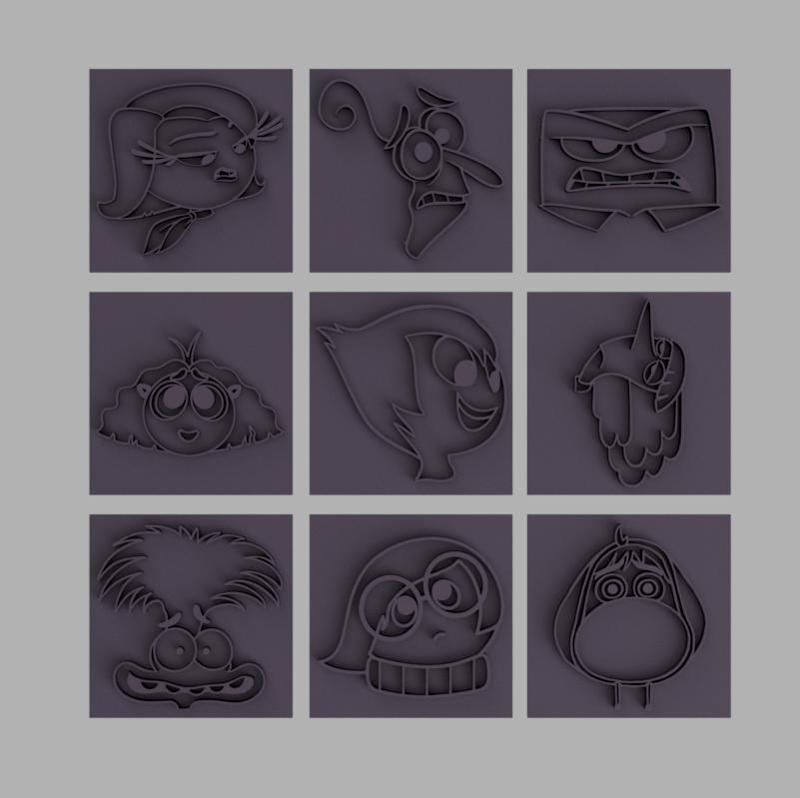 Cortador Quadrado Divertidamente - Pasta Americana e Biscoito