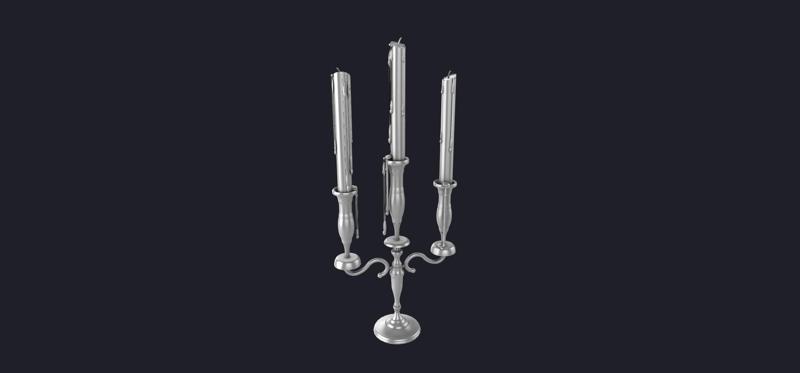 chandelier Bloody candlestick 3D MODEL