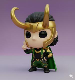 Loki Kawaii - 3D Collectible Figure 🐍✨