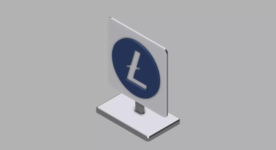 Litecoin Logo Stand