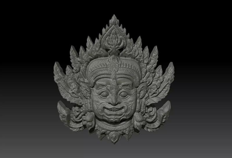 Thai Ornament Decor Bas Relied 07 - 231006