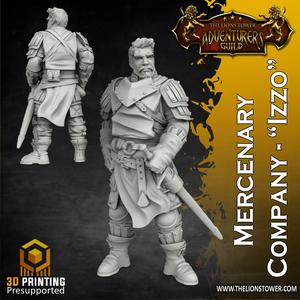 Mercenary Company - Izzo (32mm scale, Pre-supported miniature)