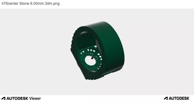 Men Ring with a Round Cut Center Stone