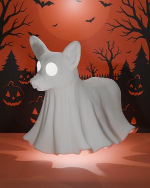 Welsh Corgi-o-lantern : Dog Ghost Lamp (3D Print STL File)