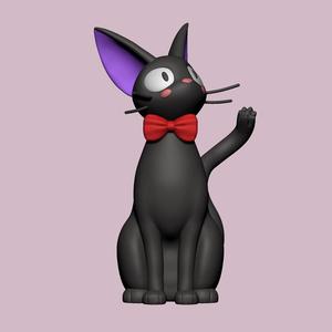 Adorable Cartoon Cat Figurine – STL File for 3D Printing