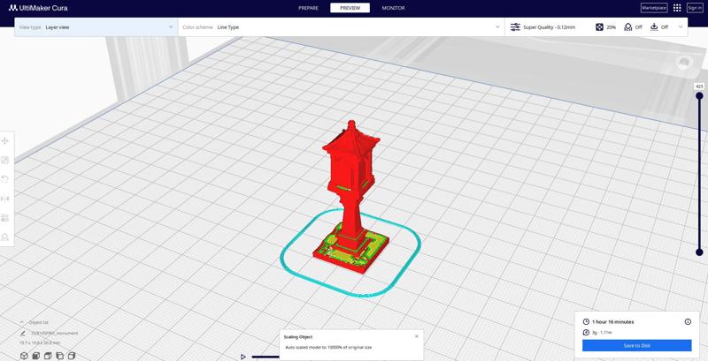 medieval urban stone lantern