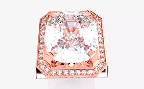 Mens Solitaire Ring 3dm stl renders details