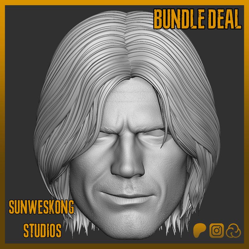 Devil May Cry 5 Dante Full Headsculpt Bundle Pack