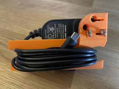 Power brick / wall wart cord wrap