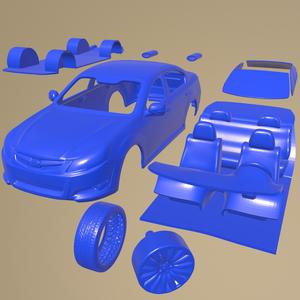 Subaru Legacy Liberty sedan 2010 Printable Car In Separate Parts