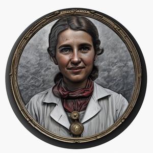 Rosalind Franklin medallion pendant