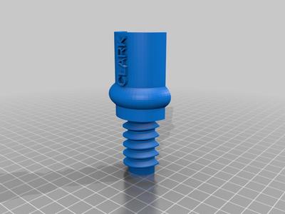 Kids plastic sword handle with screw threads
