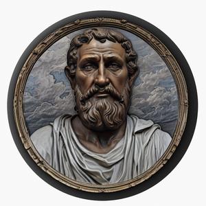 Plato medallion pendant