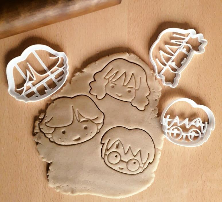 X3 CALLET CUTTERS CHARACTERS Harry Potter, Hermione, Ron