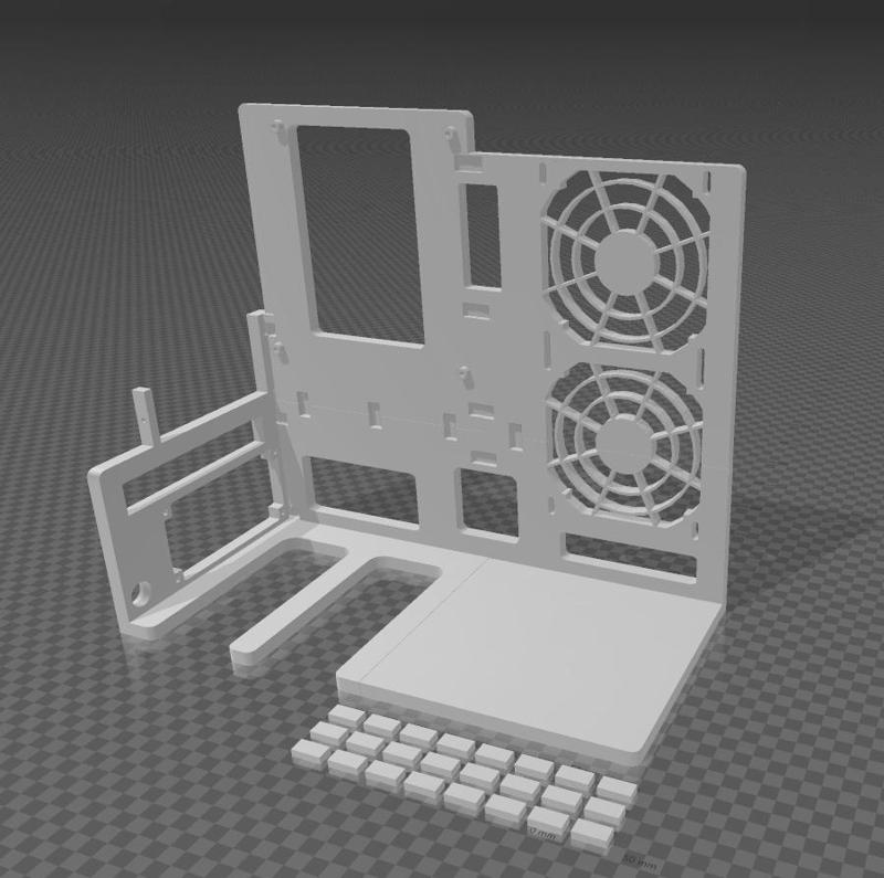 Mini-ITX Open-Frame SFF PC CASE with 240mm rad support