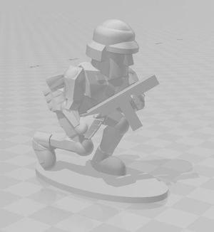 1-100 WW2 German Afrika Korps Infantry Crouching