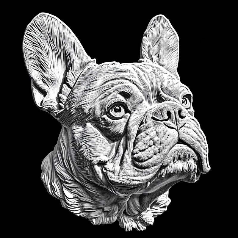 French Bulldog reliaf