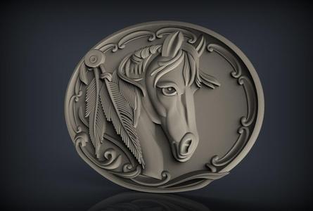 Horse head bust cnc art