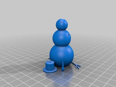 Snowman decoration for christmas tree