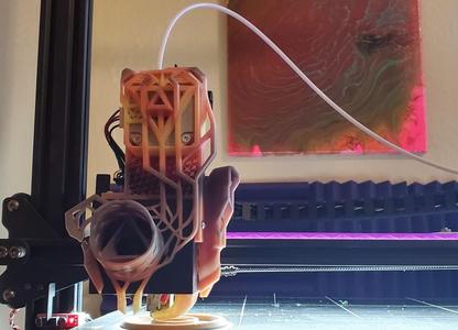 Extruder Motor + Front Fan Cover for AnyCubic Chiron with Direct Drive