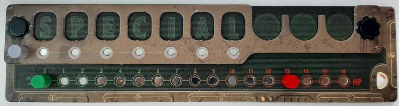 Fallout board game player board magnetic pegs