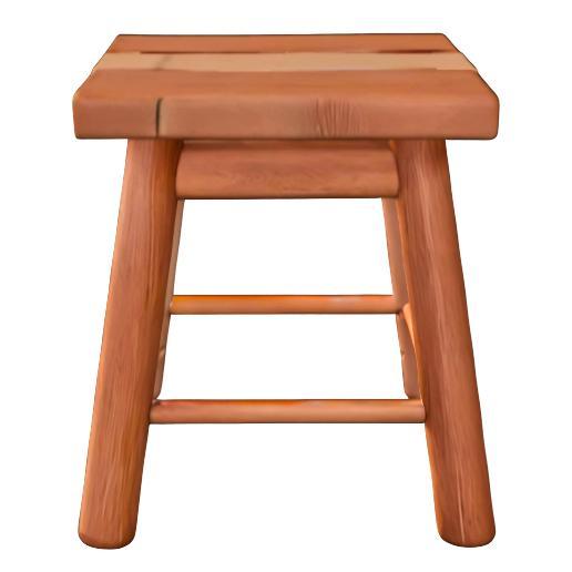 Distressed Wooden Stool