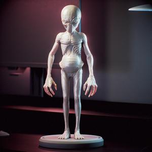 Ufo enemy unknow - Sectoid Alien - FanArt