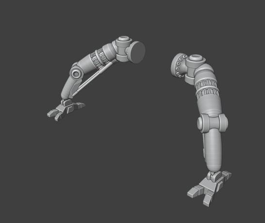 Gaslands 20mm (1:64) Scale Mechanical Leg Set – Miniature Tabletop Gaming STL