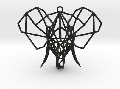 Elephant Geometric Pendant