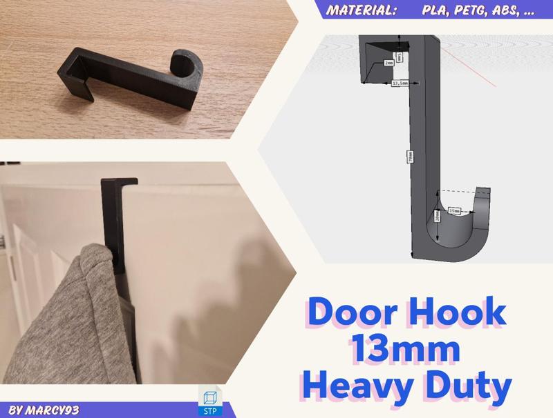 strong Door Hook for 13mm