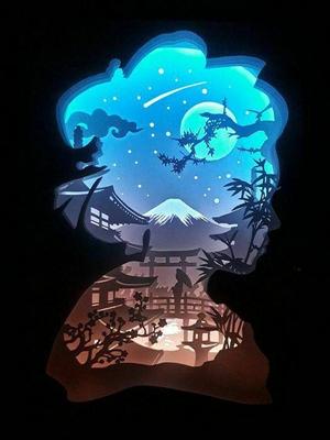 japan night lightbox