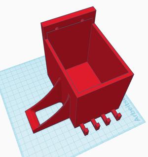 Toolbox with spray bottle holder