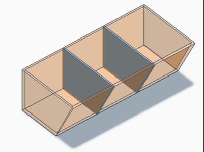 Angled Board Game Token Container