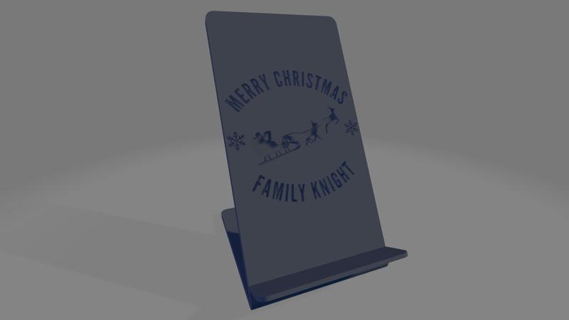 Knight Family Christmas Phone Stand – The Perfect Holiday Gift!