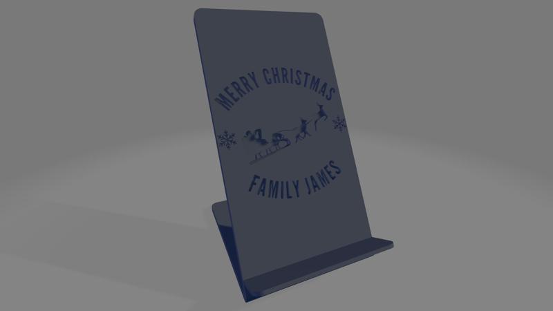 James Family Christmas Phone Stand – The Perfect Holiday Gift!