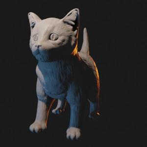 Kitten sculpture