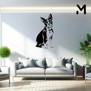 Wall silhouette - Boston terrier - Body