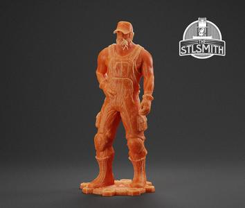 Dizzy Wallin Farmer Gears of War OT Miniature STL